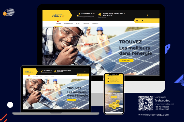 tech voudou Business website pour Hecto Energy