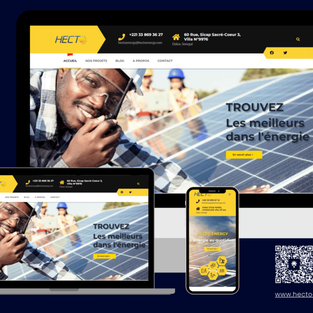 tech voudou Business website pour Hecto Energy