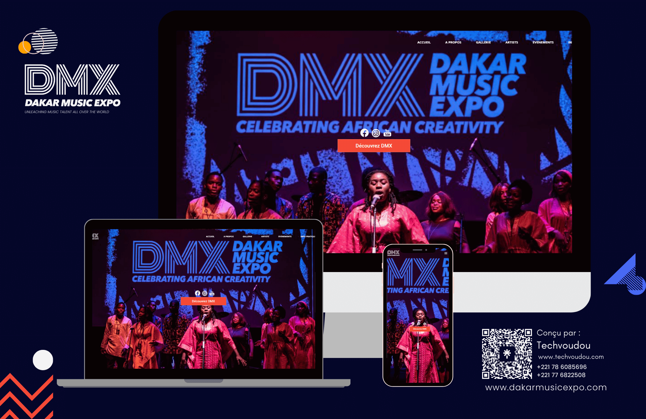 tech voudou Music website for Dakar Music Expo