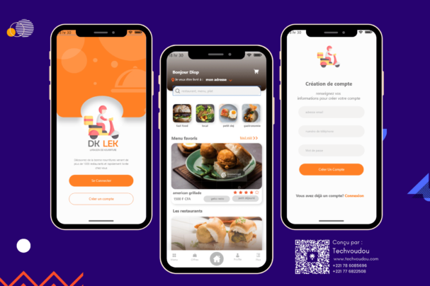 Tech voudou UI Design mobile app DKLek