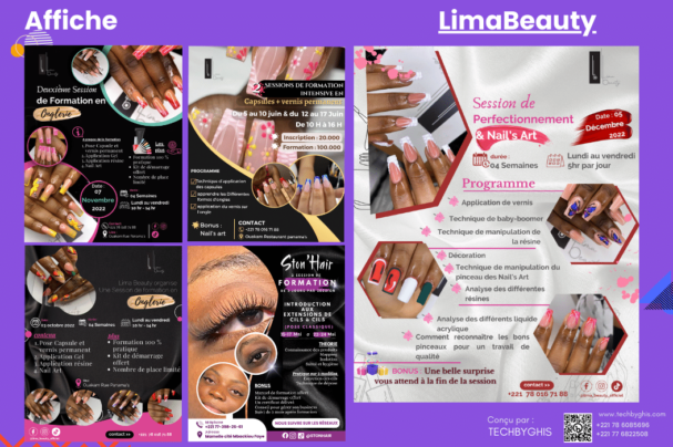 Techbyghis affiche salon LimaBeauty