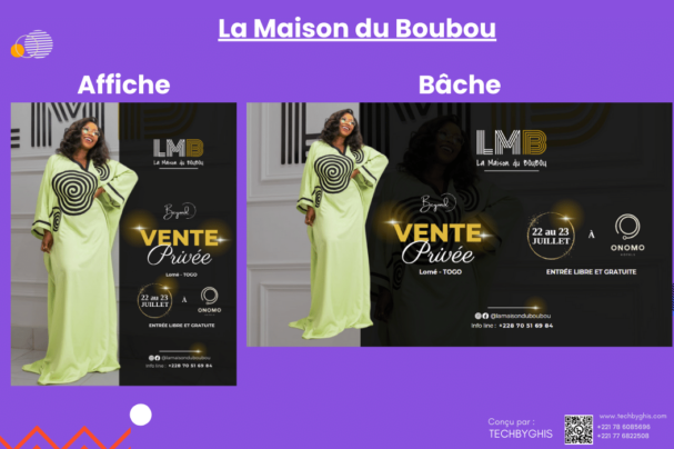 affiche vente privée la maison du boubou