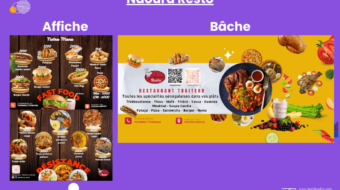 bache et affiche pour Ndour resto from Techbyghis