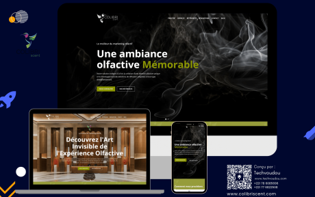 Tech voudou enterprise website pour Colibri scent