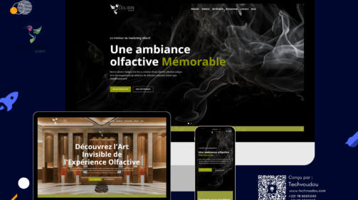 Tech voudou enterprise website pour Colibri scent