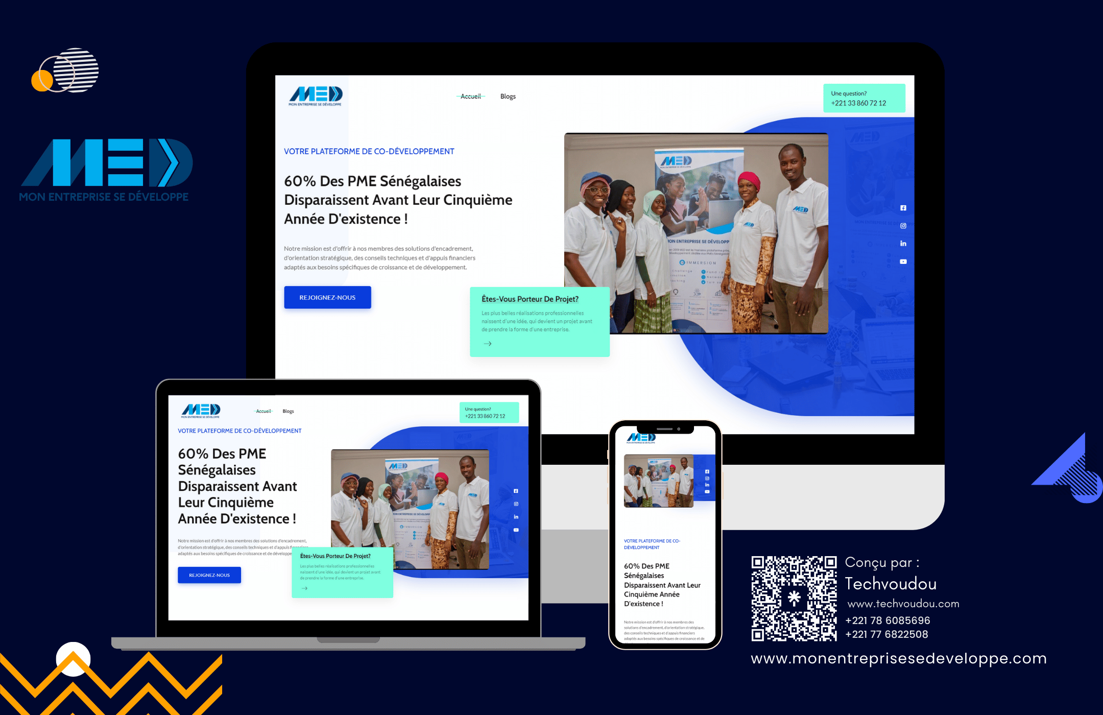 Tech voudou enterprise website pour MED